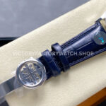 PP+ Factory Patek Philippe Annual Calendar 5396G-017 White Gold Baguette Diamonds Blue Dial (8) PP+ Factory Patek Philippe Annual Calendar 5396G-017 38.5mm White Gold Baguette Diamonds Blue Dial