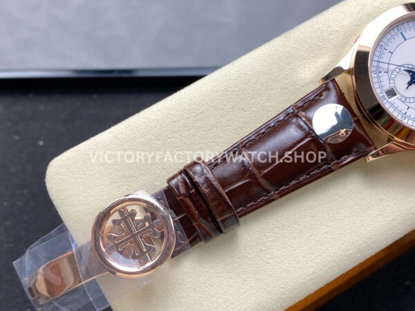PP+ Factory Patek Philippe Annual Calendar 5396R-001 38.5mm Rose Gold Silver Dial