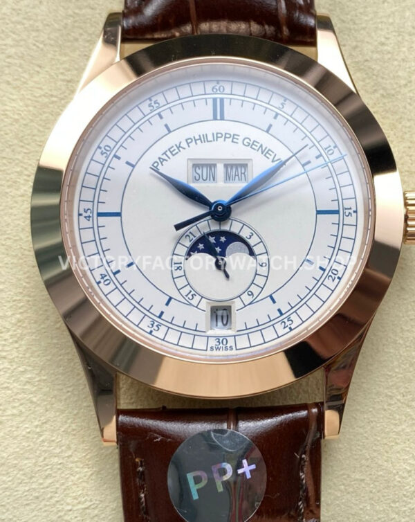 PP+ Factory Patek Philippe Annual Calendar 5396R-001 silver dial rose gold