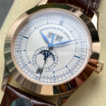 PP+ Factory Patek Philippe Annual Calendar 5396R-001 38.5mm Rose Gold Silver Dial