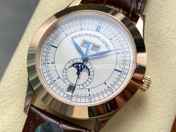PP+ Factory Patek Philippe Annual Calendar 5396R-001 38.5mm Rose Gold Silver Dial
