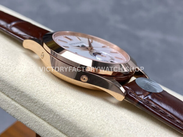 PP+ Factory Patek Philippe Annual Calendar 5396R-011 Rose gold Silver Dial (5) PP+ Factory Patek Philippe Annual Calendar 5396R-011 38.5mm Rose Gold Silver Dial