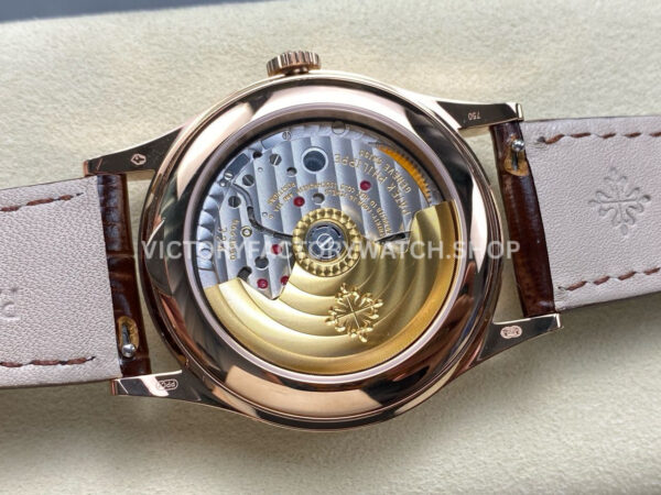 PP+ Factory Patek Philippe Annual Calendar 5396R-011 Rose gold Silver Dial (6) PP+ Factory Patek Philippe Annual Calendar 5396R-011 38.5mm Rose Gold Silver Dial