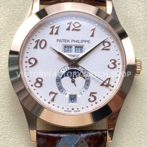 PP+ Factory Patek Philippe Annual Calendar 5396R-012 Arabic silver dial