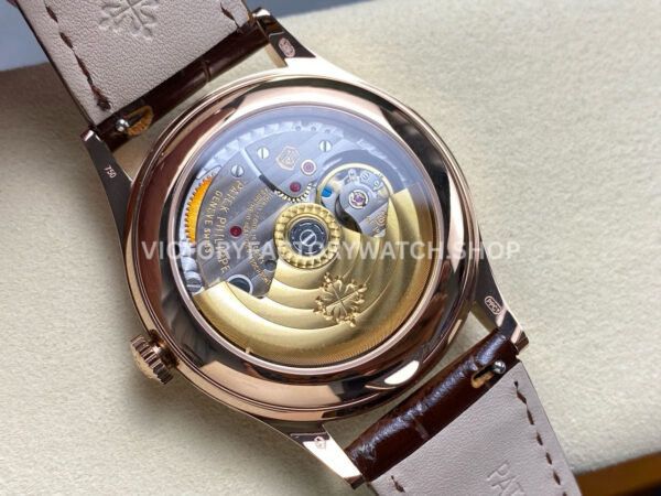 PP+ Factory Patek Philippe Annual Calendar 5396R-012 Rose Gold Arabic Numerals Silver Dial (3) PP+ Factory Patek Philippe Annual Calendar 5396R-012 38.5mm Rose Gold Arabic Numerals Silver Dial