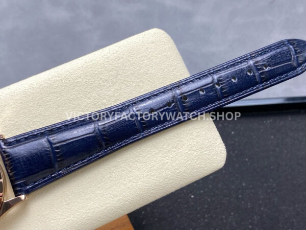 PP+ Factory Patek Philippe Annual Calendar 5396R-014 Rose Gold Blue Dial (10) PP+ Factory Patek Philippe Annual Calendar 5396R-015 38.5mm Rose Gold Baguette Blue Dial