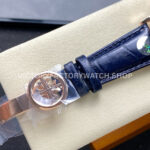 PP+ Factory Patek Philippe Annual Calendar 5396R-014 Rose Gold Blue Dial (11) PP+ Factory Patek Philippe Annual Calendar 5396R-015 38.5mm Rose Gold Baguette Blue Dial