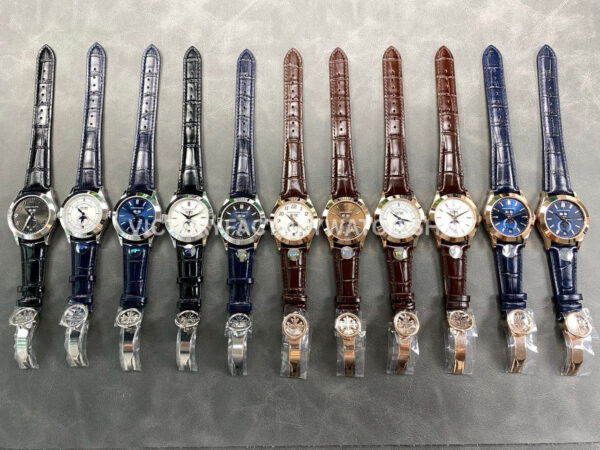 PP+ Factory Patek Philippe Annual Calendar 5396R-014 Rose Gold Blue Dial (2) PP+ Factory Patek Philippe Annual Calendar 5396R-015 38.5mm Rose Gold Baguette Blue Dial