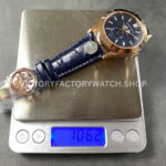 PP+ Factory Patek Philippe Annual Calendar 5396R-014 Rose Gold Blue Dial (9) PP+ Factory Patek Philippe Annual Calendar 5396R-015 38.5mm Rose Gold Baguette Blue Dial