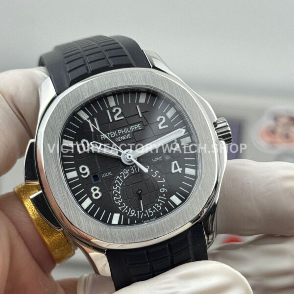 PP Factory Patek Philippe Aquanaut 5164A-001 40.8mm Steel Rubber Strap Black Dial
