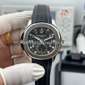PP Factory Patek Philippe Aquanaut 5164A-001 40.8mm Steel Rubber Strap Black Dial (6) PP Factory Patek Philippe Aquanaut 5164A-001 black dial steel