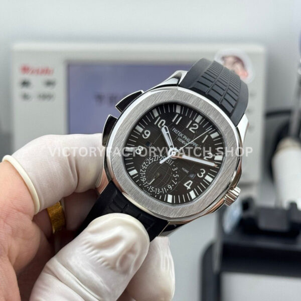PP Factory Patek Philippe Aquanaut 5164A-001 40.8mm Steel Rubber Strap Black Dial