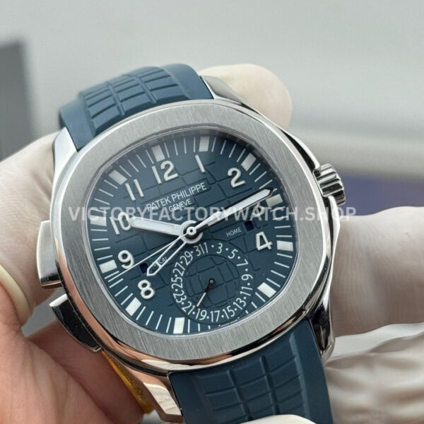 PP Factory Patek Philippe Aquanaut 5164G-001 40.8mm White Gold Rubber Strap Blue Dial