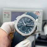 PP Factory Patek Philippe Aquanaut 5164G-001 40.8mm White Gold Rubber Strap Blue Dial