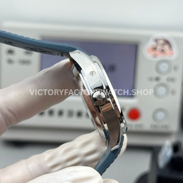 PP Factory Patek Philippe Aquanaut 5164G-001 40.8mm White Gold Rubber Strap Blue Dial