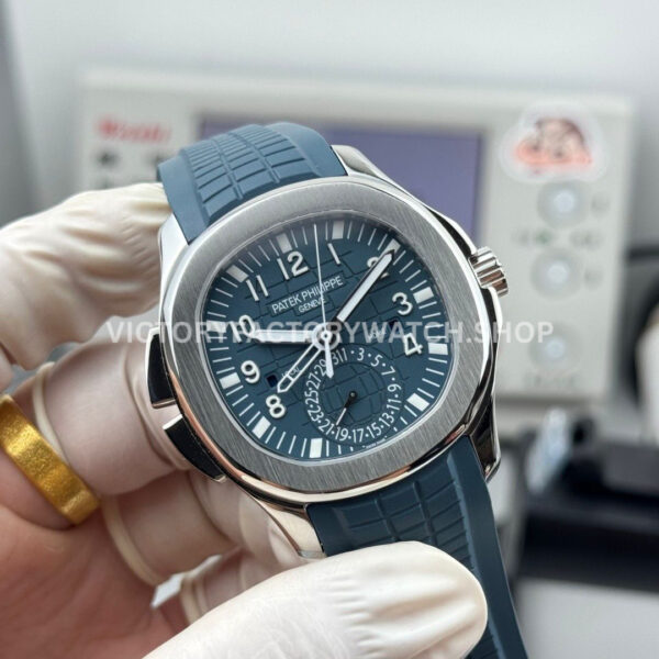 PP Factory Patek Philippe Aquanaut 5164G-001 40.8mm White Gold Rubber Strap Blue Dial