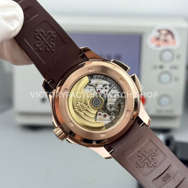 PP Factory Patek Philippe Aquanaut 5164R-001 40.8mm Rose Gold Rubber Strap Brown Dial