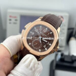 PP Factory Patek Philippe Aquanaut 5164R-001 40.8mm Rose Gold Rubber Strap Brown Dial
