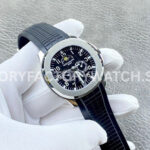 PP+ Factory Patek Philippe Aquanaut 5261 40mm Steel Black Rubber Strap Black Dial (6) PP+ Factory Patek Philippe Aquanaut 5261 39.9mm Steel Black Rubber Strap Black Dial