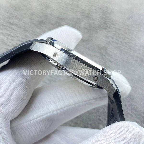 PP+ Factory Patek Philippe Aquanaut 5261 39.9mm Steel Black Rubber Strap Grey Dial