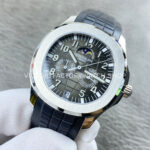 PP+ Factory Patek Philippe Aquanaut 5261 39.9mm Steel Black Rubber Strap Grey Dial