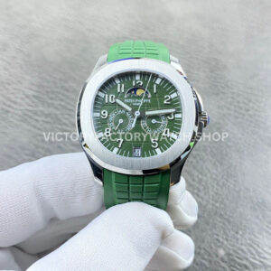 PP+ Aquanaut 5261 green dial green strap 39.9mm