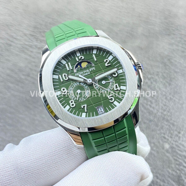 PP+ Factory Patek Philippe Aquanaut 5261 39.9mm Green Rubber Strap Green Dial