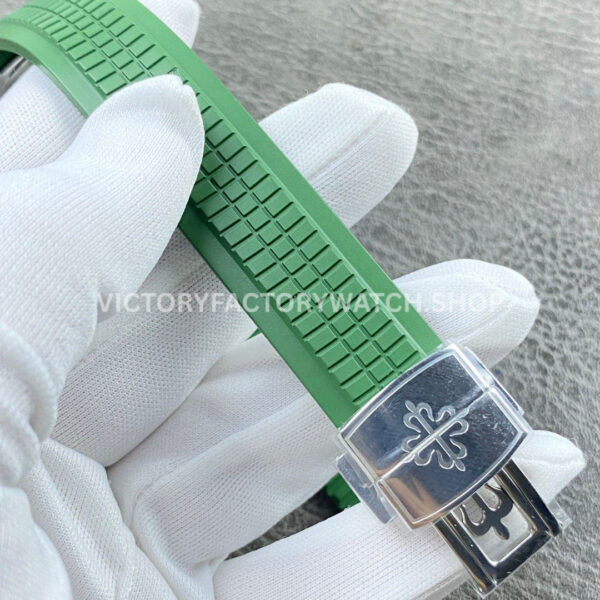 PP+ Factory Patek Philippe Aquanaut 5261 39.9mm Green Rubber Strap Green Dial