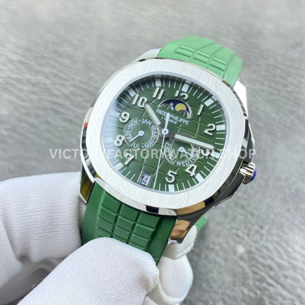PP+ Factory Patek Philippe Aquanaut 5261 39.9mm Green Rubber Strap Green Dial