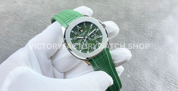 PP+ Factory Patek Philippe Aquanaut 5261 39.9mm Green Rubber Strap Green Dial