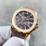 PP+ Factory Patek Philippe Aquanaut 5261R 39.9mm Rose Gold Brown Rubber Strap Brown Dial