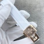 PP+ Factory Patek Philippe Aquanaut 5261R 39.9mm Rose Gold White Rubber Strap White Dial
