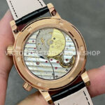 PP Factory Patek Philippe Celestial Moon 6104R-001 44mm Rose Gold Diamond Bezel Leather Black Dial