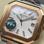 PP+ Factory Patek Philippe Cubitus 5821 45mm Half Rose Gold White Dial (1) PP+ Factory Patek Philippe Cubitus 5821 45mm Half Rose Gold White Dial
