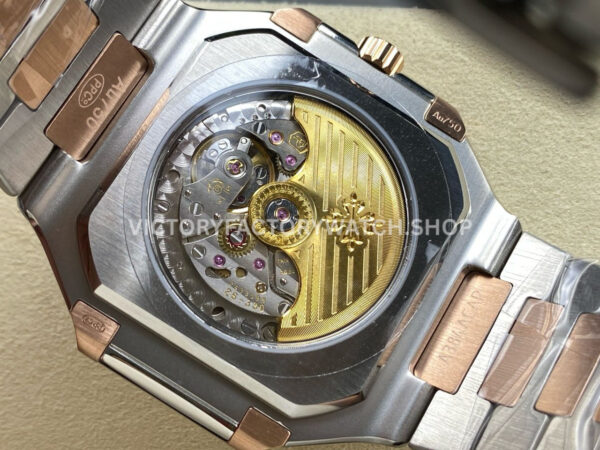PP+ Factory Patek Philippe Cubitus 5821 45mm Half Rose Gold White Dial (3) PP+ Factory Patek Philippe Cubitus 5821 45mm Half Rose Gold White Dial