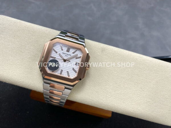 PP+ Factory Patek Philippe Cubitus 5821 45mm Half Rose Gold White Dial (7) PP+ Factory Patek Philippe Cubitus 5821 45mm Half Rose Gold White Dial