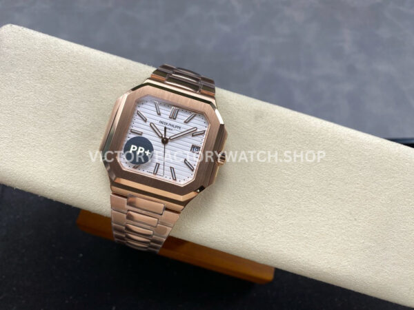 PP+ Factory Patek Philippe Cubitus 5821 45mm Rose Gold White Dial (11) PP+ Factory Patek Philippe Cubitus 5821 45mm Rose Gold White Dial