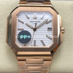 PP+ Factory Patek Philippe Cubitus 5821 45mm Rose Gold White Dial (3) PP+ Cubitus 5821 rose gold white dial 45mm dress style