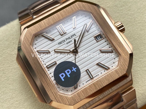 PP+ Factory Patek Philippe Cubitus 5821 45mm Rose Gold White Dial (5) PP+ Factory Patek Philippe Cubitus 5821 45mm Rose Gold White Dial