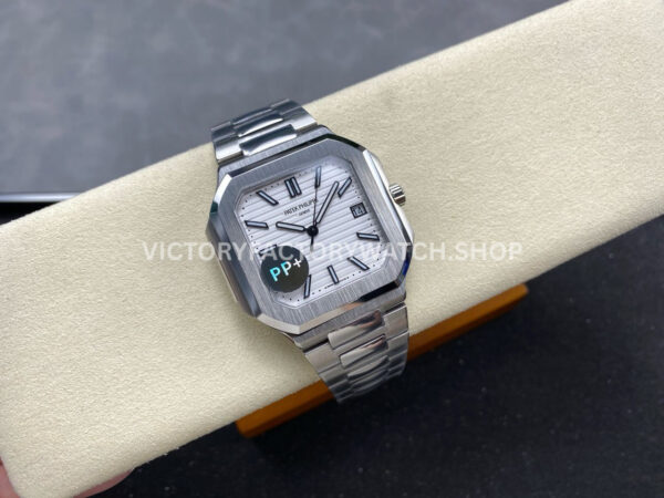 PP+ Factory Patek Philippe Cubitus 5821 45mm White Dial (1) PP+ Factory Patek Philippe Cubitus 5821 45mm White Dial