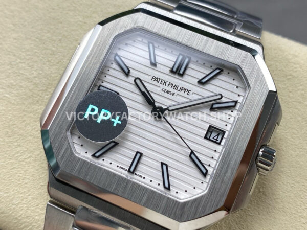 PP+ Factory Patek Philippe Cubitus 5821 45mm White Dial (5) PP+ Factory Patek Philippe Cubitus 5821 45mm White Dial