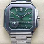 PP+ Cubitus 5821 green dial 45mm modern steel style