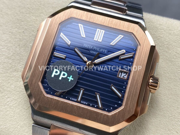 PP+ Factory Patek Philippe Cubitus 58211AR-001 45mm Half Rose Gold Blue Dial (1) PP+ Factory Patek Philippe Cubitus 5821/1AR-001 45mm Half Rose Gold Blue Dial