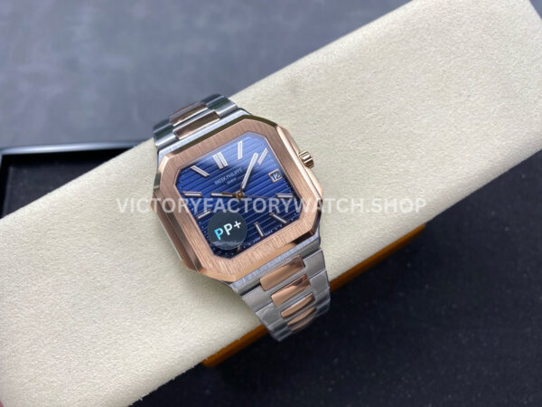 PP+ Factory Patek Philippe Cubitus 58211AR-001 45mm Half Rose Gold Blue Dial (6) PP+ Factory Patek Philippe Cubitus 5821/1AR-001 45mm Half Rose Gold Blue Dial