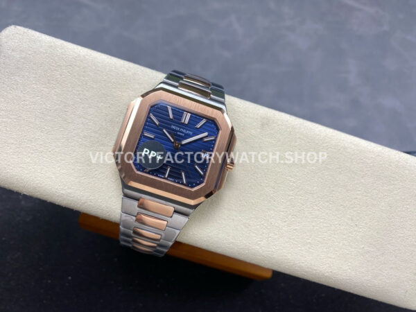 PP+ Factory Patek Philippe Cubitus 58211AR-001 45mm Half Rose Gold Blue Dial (8) PP+ Factory Patek Philippe Cubitus 5821/1AR-001 45mm Half Rose Gold Blue Dial