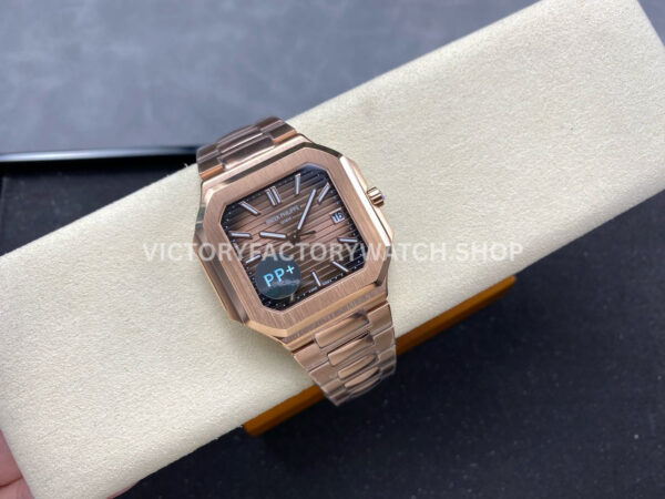 PP+ Factory Patek Philippe Cubitus 7128/1R-001 45mm Full Rose Gold Brown Dial