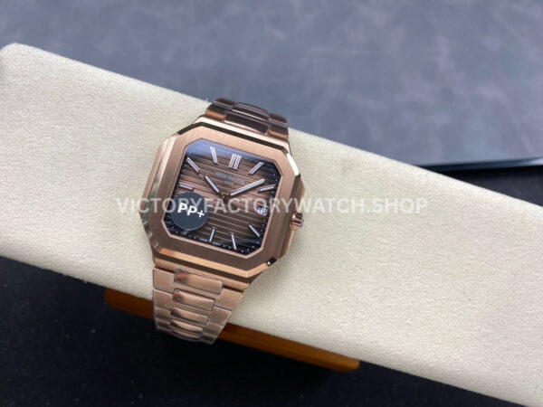 PP+ Factory Patek Philippe Cubitus 7128/1R-001 45mm Full Rose Gold Brown Dial