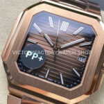 PP+ Factory Patek Philippe Cubitus 7128/1R-001 45mm Full Rose Gold Brown Dial