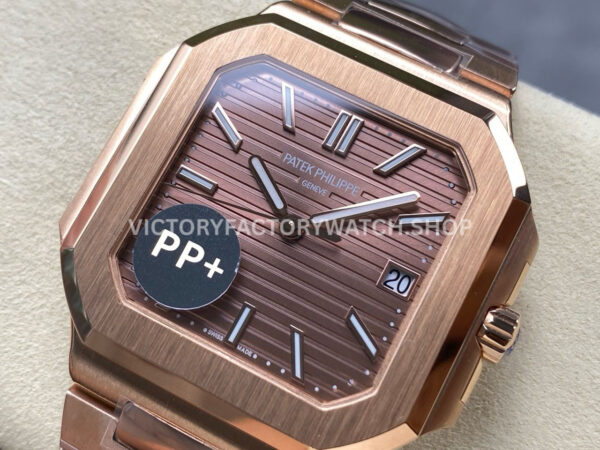 PP+ Factory Patek Philippe Cubitus 71281R-001 45mm Rose Gold Brown Dial (1) PP+ Factory Patek Philippe Cubitus 7128/1R-001 45mm Rose Gold Brown Dial