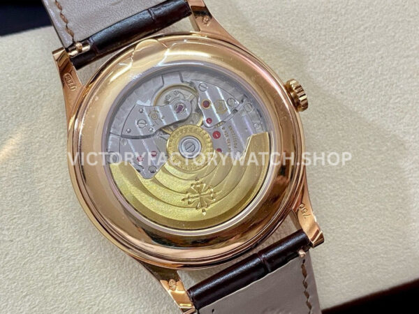PPF Factory Patek Philippe Annual Calendar 5396R-012 38mm Rose Gold Leather Strap Arabic (5) PPF Factory Patek Philippe Annual Calendar 5396R-012 38mm Rose Gold Leather Strap Arabic Numerals Silver Dial